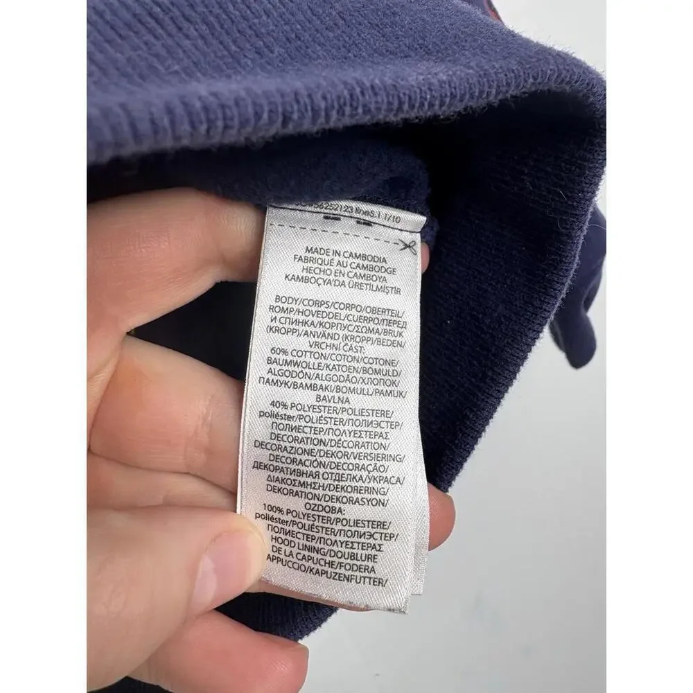Polo Ralph Lauren Jacket Kids 6 All Over Pony Colorful Full Zip Hood Sweatshirt